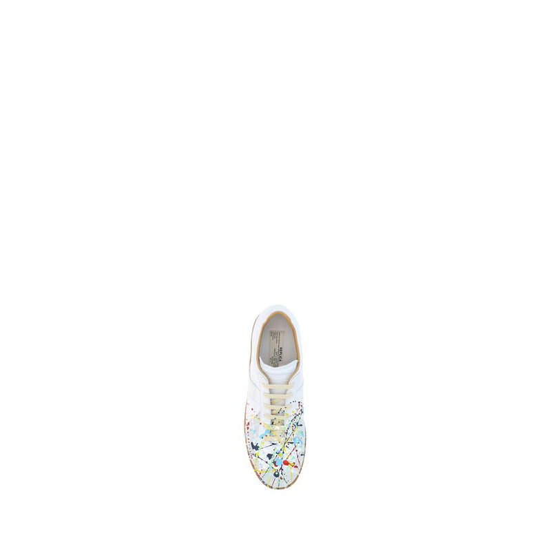 Maison Margiela White Leather Sneakers for Men - Stylish & Durable