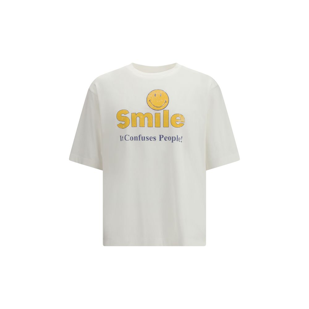 Dsquared² T-Shirt en Coton Blanc avec Imprimé Graphique