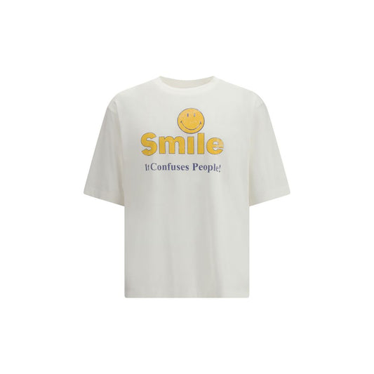 Dsquared² T-Shirt en Coton Blanc avec Imprimé Graphique