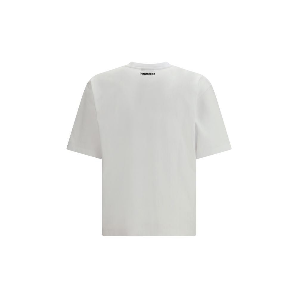 Dsquared² Iconique White Cotton T-Shirt for Men