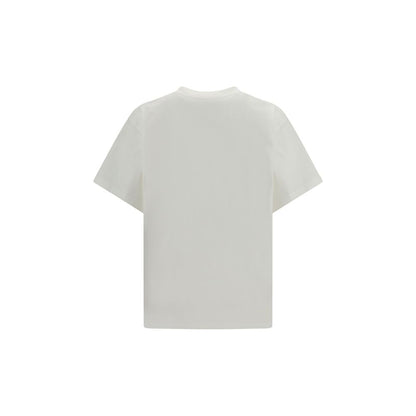 MM6 Wit Katoenen T-shirt
