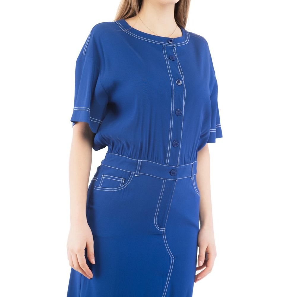 Moschino Multicolor Marabou Casual Dress - IT40