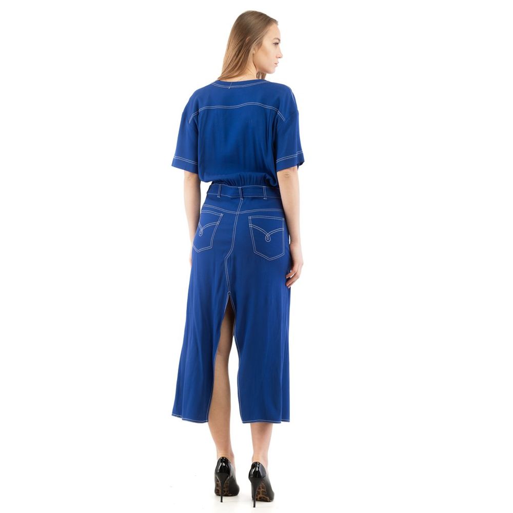 Moschino Multicolor Marabou Casual Dress - IT40