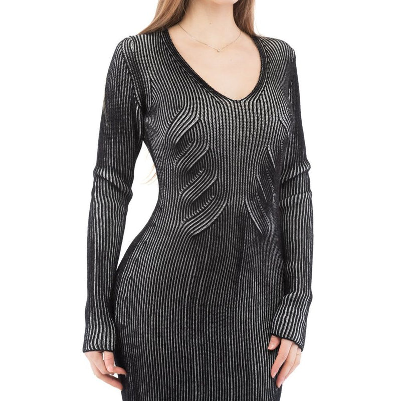 Moschino Multicolor Wool Casual Dress - Élégance et Confort