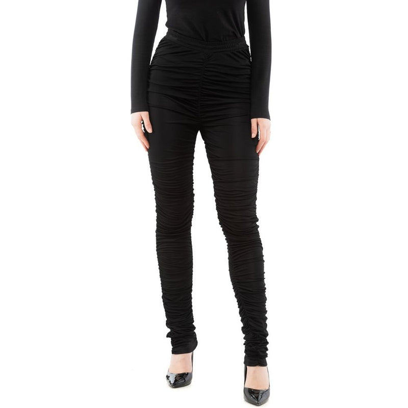 Moschino Black Viscose Casual Pants for Women - Stylish & Comfortable