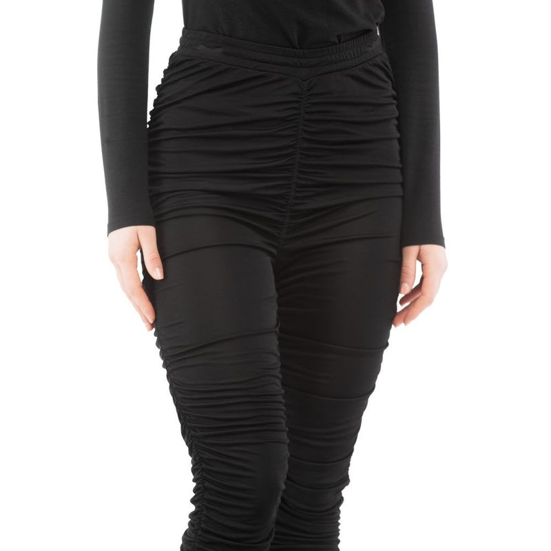 Moschino Black Viscose Casual Pants for Women - Stylish & Comfortable