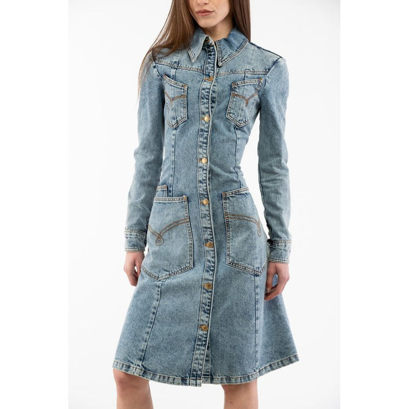 Moschino Multicolor Cotton Casual Dress - Stylish & Versatile