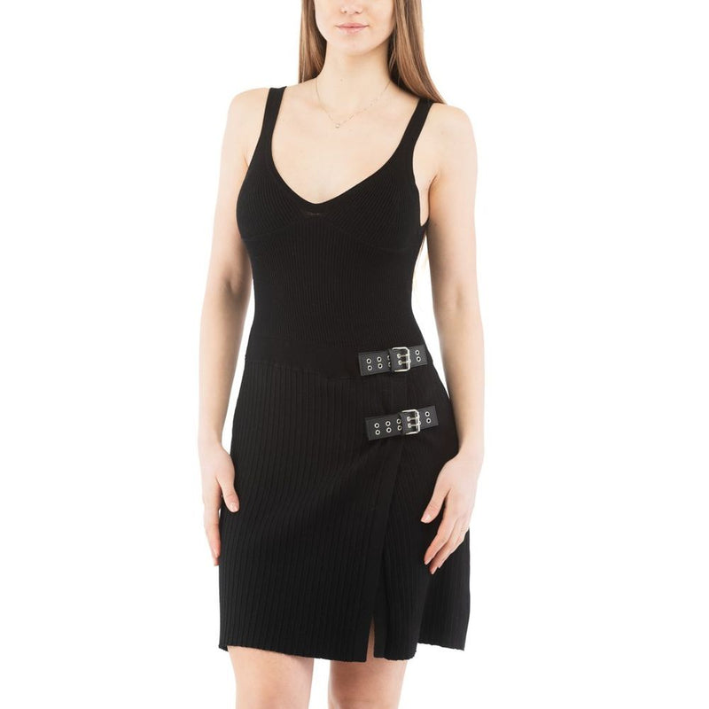 Moschino Black Viscose Casual Dress - Élégance Intemporelle
