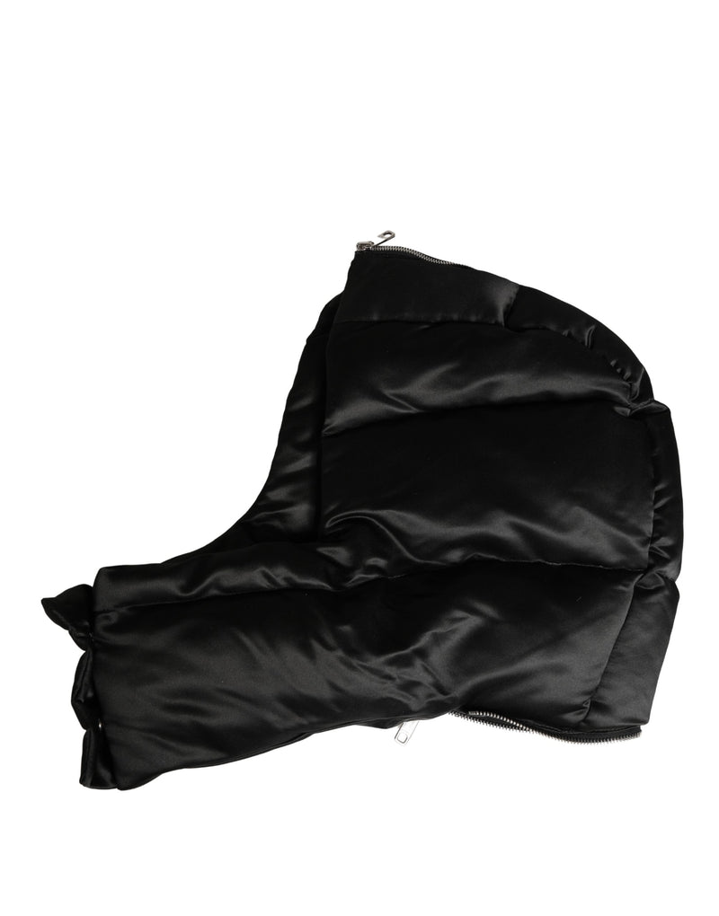 Dolce & Gabbana Zwarte Polyester Whole Head Wrap Capello Hoed