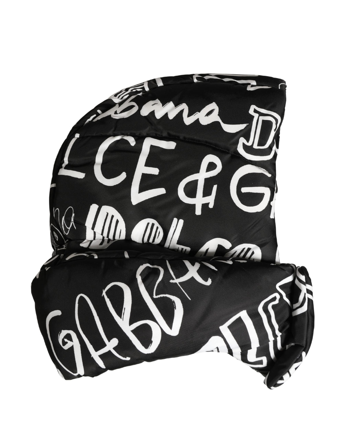 Dolce & Gabbana Chapeau Capello imprimé logo noir couvrant toute la tête