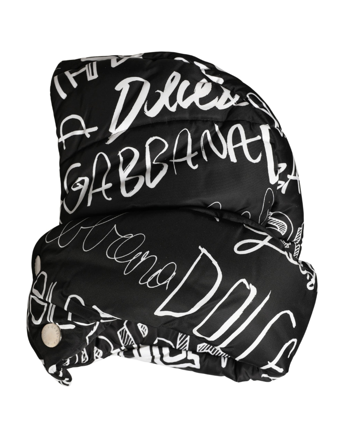 Dolce & Gabbana Chapeau Capello imprimé logo noir couvrant toute la tête