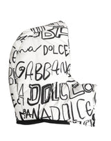 Dolce & Gabbana Chapeau Casquette Entire Head Wrap à Imprimé Logo Blanc