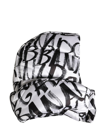Dolce & Gabbana Chapeau Casquette Entirement Enveloppante Imprimé Logo Blanc