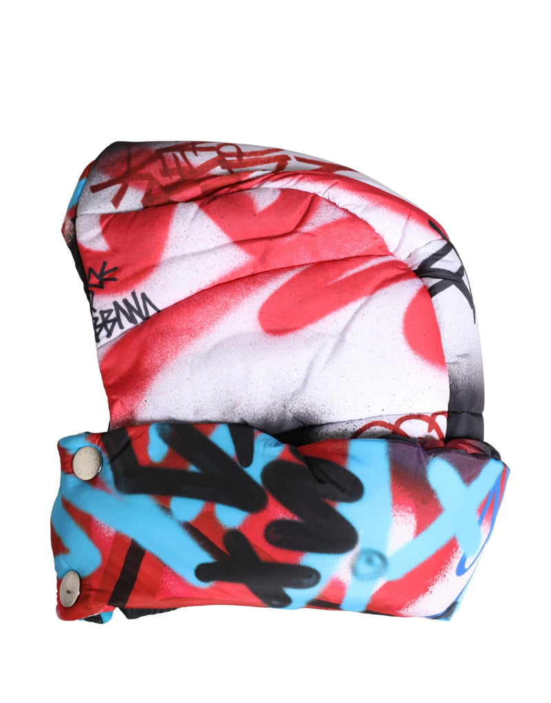 Chapeau Dolce & Gabbana Multicolor Graffiti Whole Head Wrap