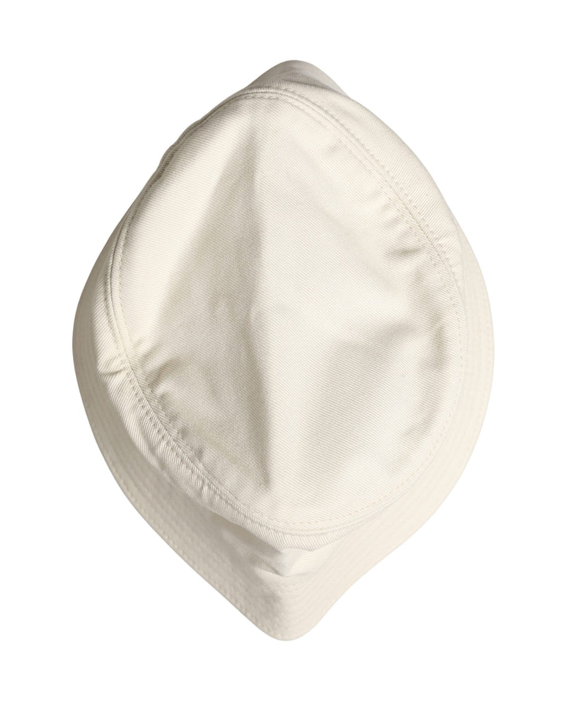 Dolce & Gabbana Heren Witte Katoenen Bucket Vissershoed