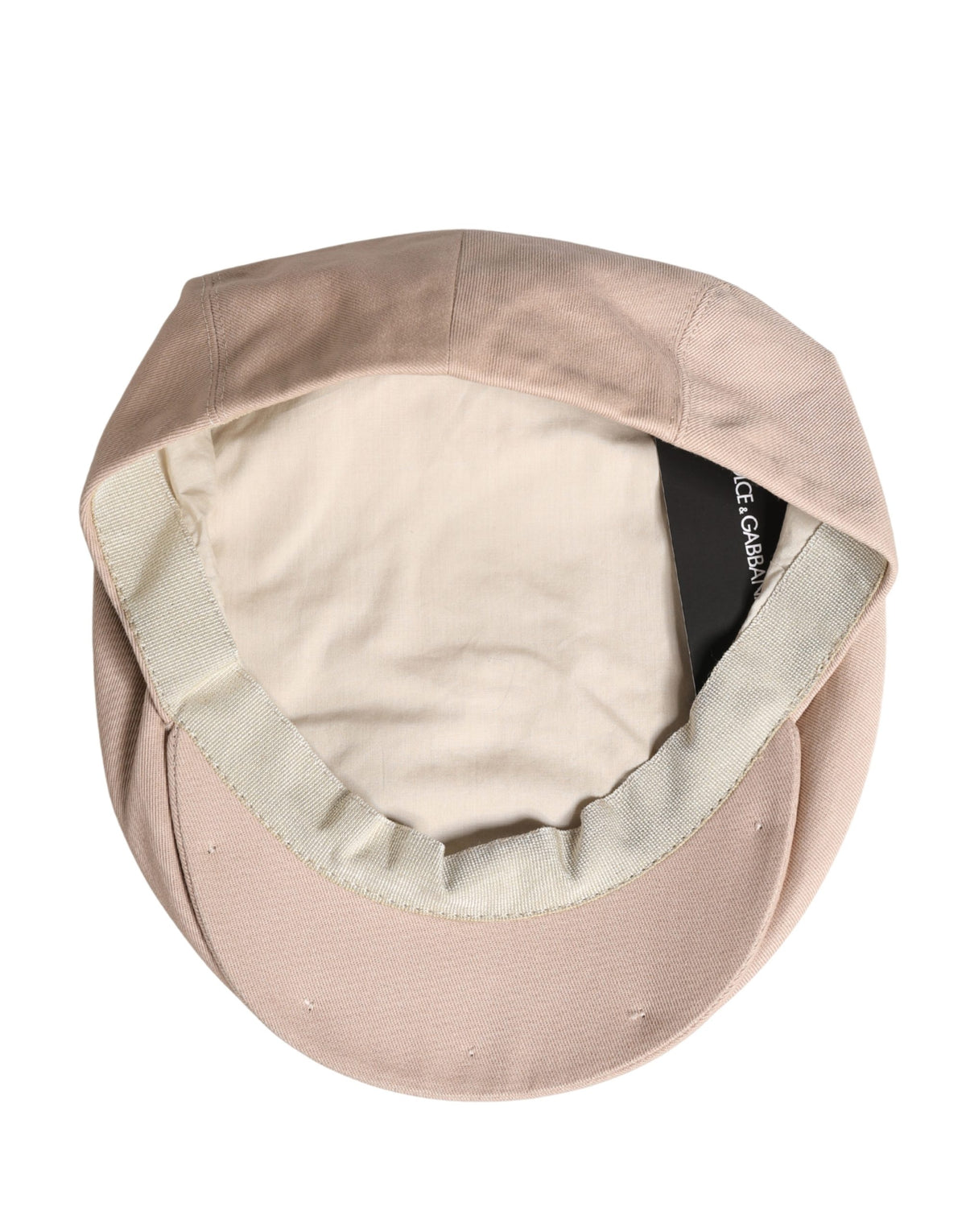 Dolce & Gabbana Homme Casquette Gavroche en Coton Beige