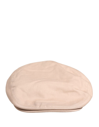 Dolce & Gabbana Homme Casquette Gavroche en Coton Beige