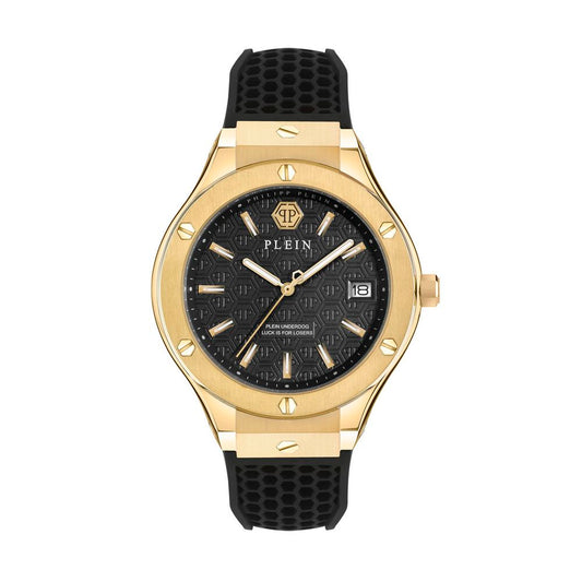 Philipp Plein Black Synthetic Dress Watch - Stylish Quartz Timepiece