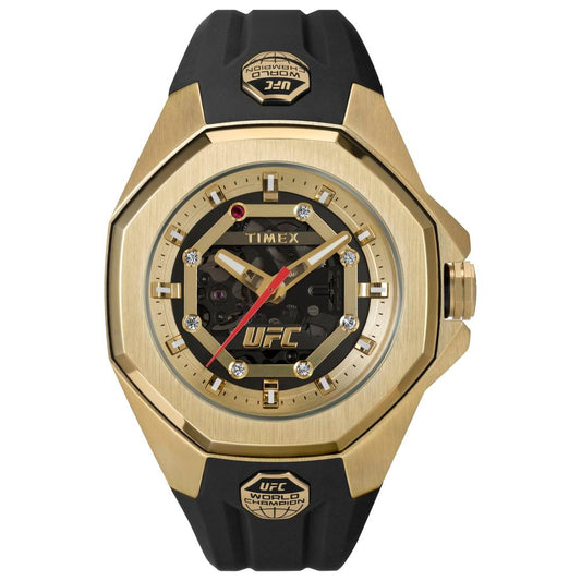 Timex Black Synthetic Sport Watch - UFC King Men's Stopwatch
