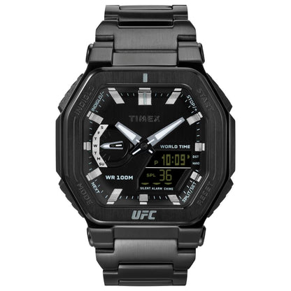 Timex Black Stainless Steel Sport Watch