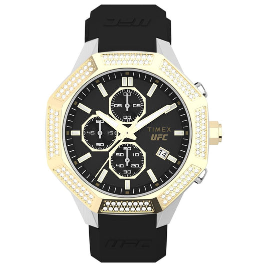 Timex Black Synthetic Sport Watch - UFC Pro Men's Stopwatch