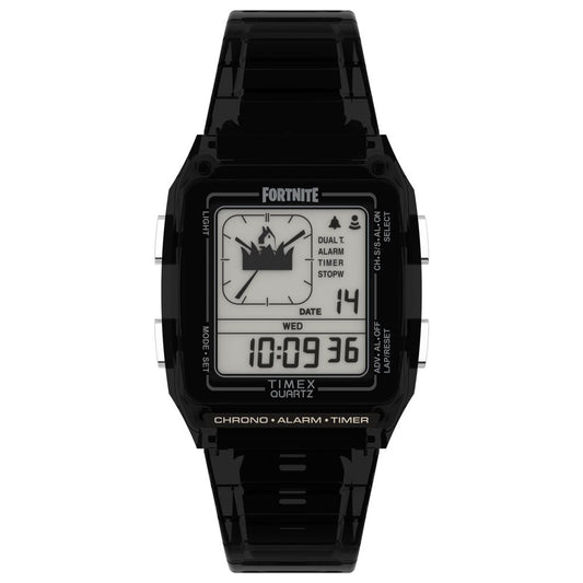 Timex Black Rubber Digital Watch - Stylish & Functional