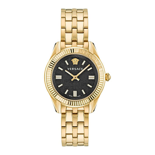 Montre de Luxe en Acier Inoxydable Doré Versace
