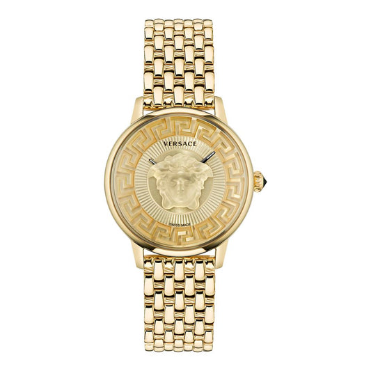 Montre de Luxe en Acier Inoxydable Doré Versace
