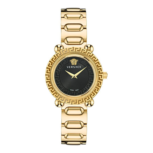 Montre de Luxe en Acier Inoxydable Doré Versace
