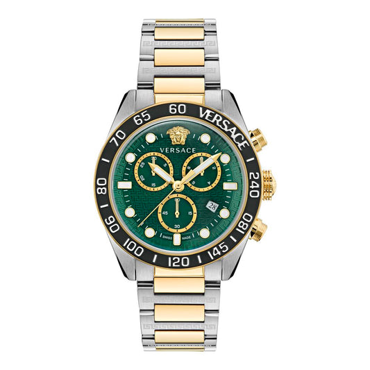Versace Gray Stainless Steel Dress Watch for Men
