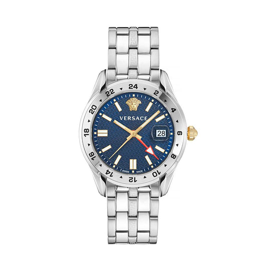Versace Gray Stainless Steel Dress Watch for Men