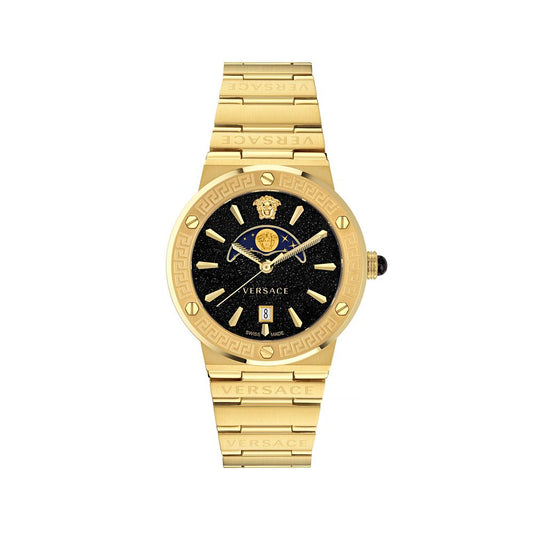 Versace Gold Stainless Steel Dress Watch for Men