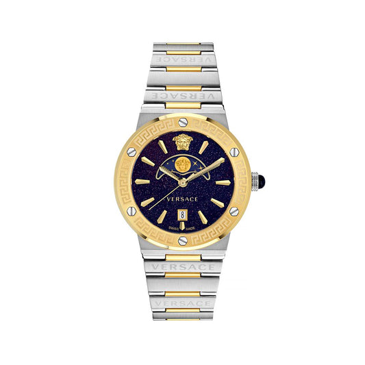 Versace Gray Stainless Steel Dress Watch for Men