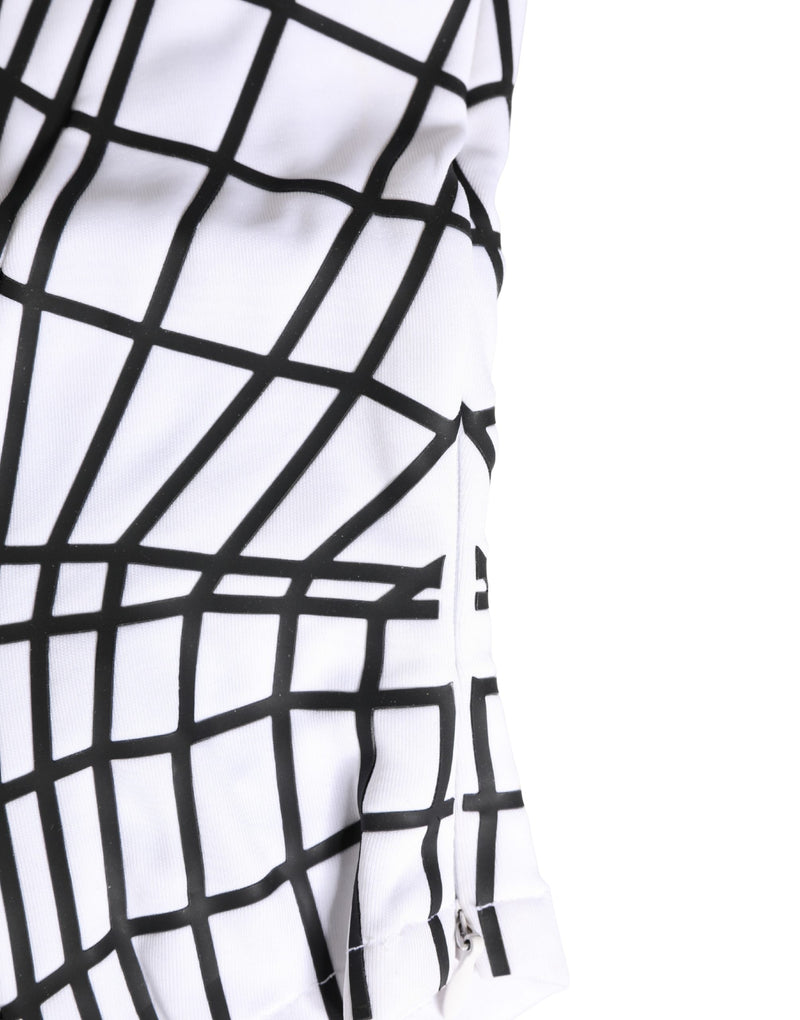 Dolce & Gabbana Homme Cagoule Bonnet Masque de Ski Rayures Blanches Nylon