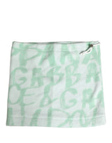 Bonnet cache-cou en nylon blanc à imprimé logo Dolce & Gabbana pour homme