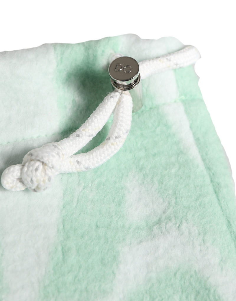 Bonnet cache-cou en nylon blanc à imprimé logo Dolce & Gabbana pour homme