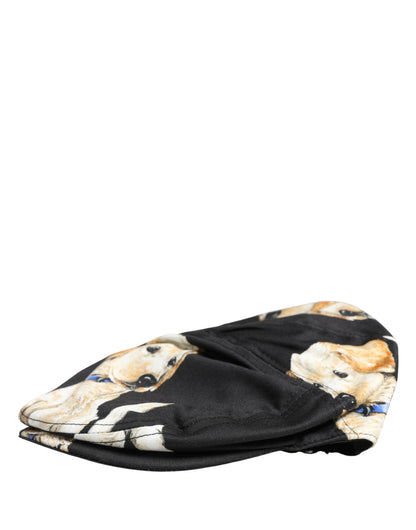 Dolce & Gabbana Heren Zwarte Hond Katoenen Pet