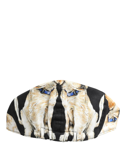 Dolce & Gabbana Heren Zwarte Hond Katoenen Pet