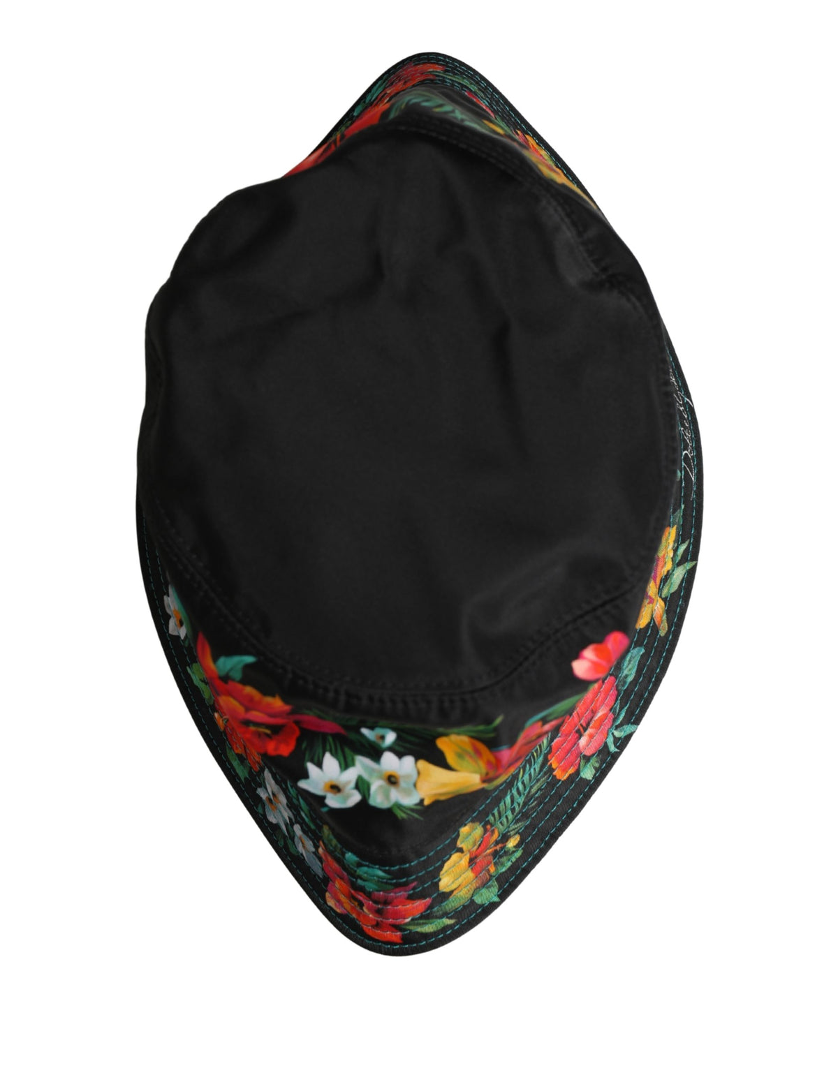 Casquette de pêcheur Dolce & Gabbana en nylon noir à imprimé floral pour homme