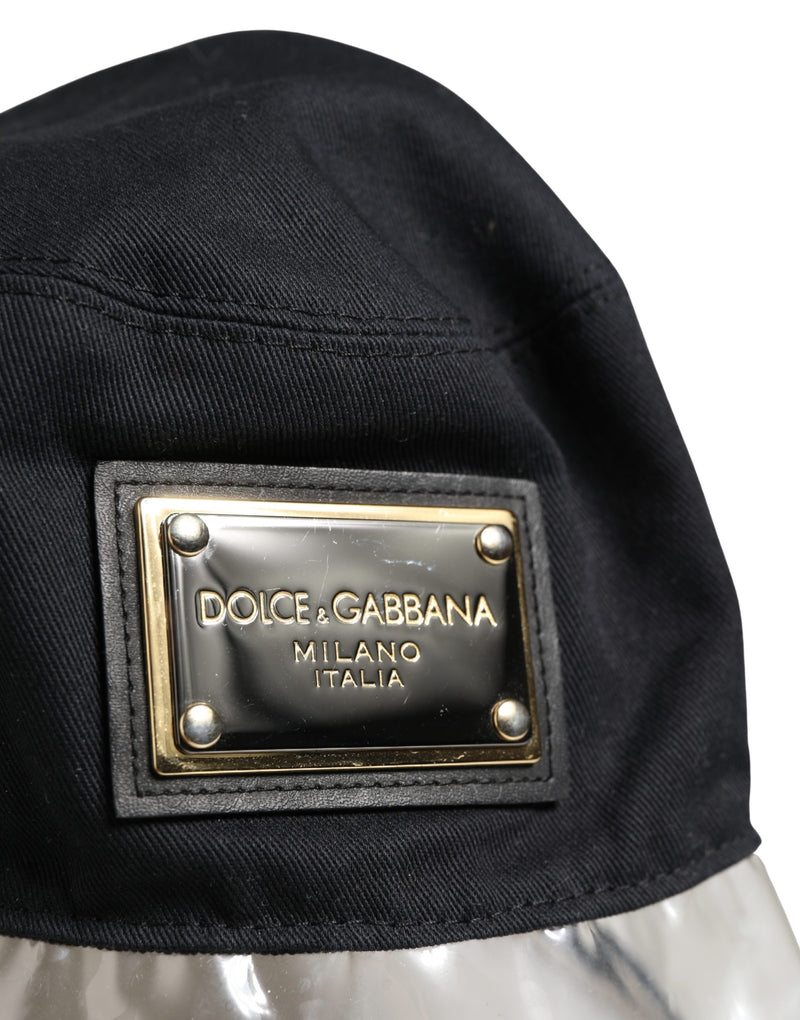 Dolce & Gabbana Zwart Katoen Plastic Fisherman Bucket Capello Hoed