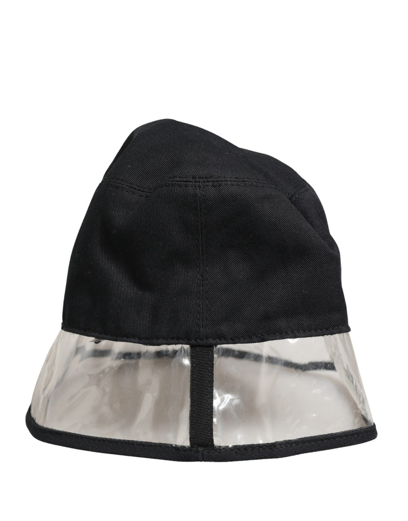 Dolce & Gabbana Zwart Katoen Plastic Fisherman Bucket Capello Hoed