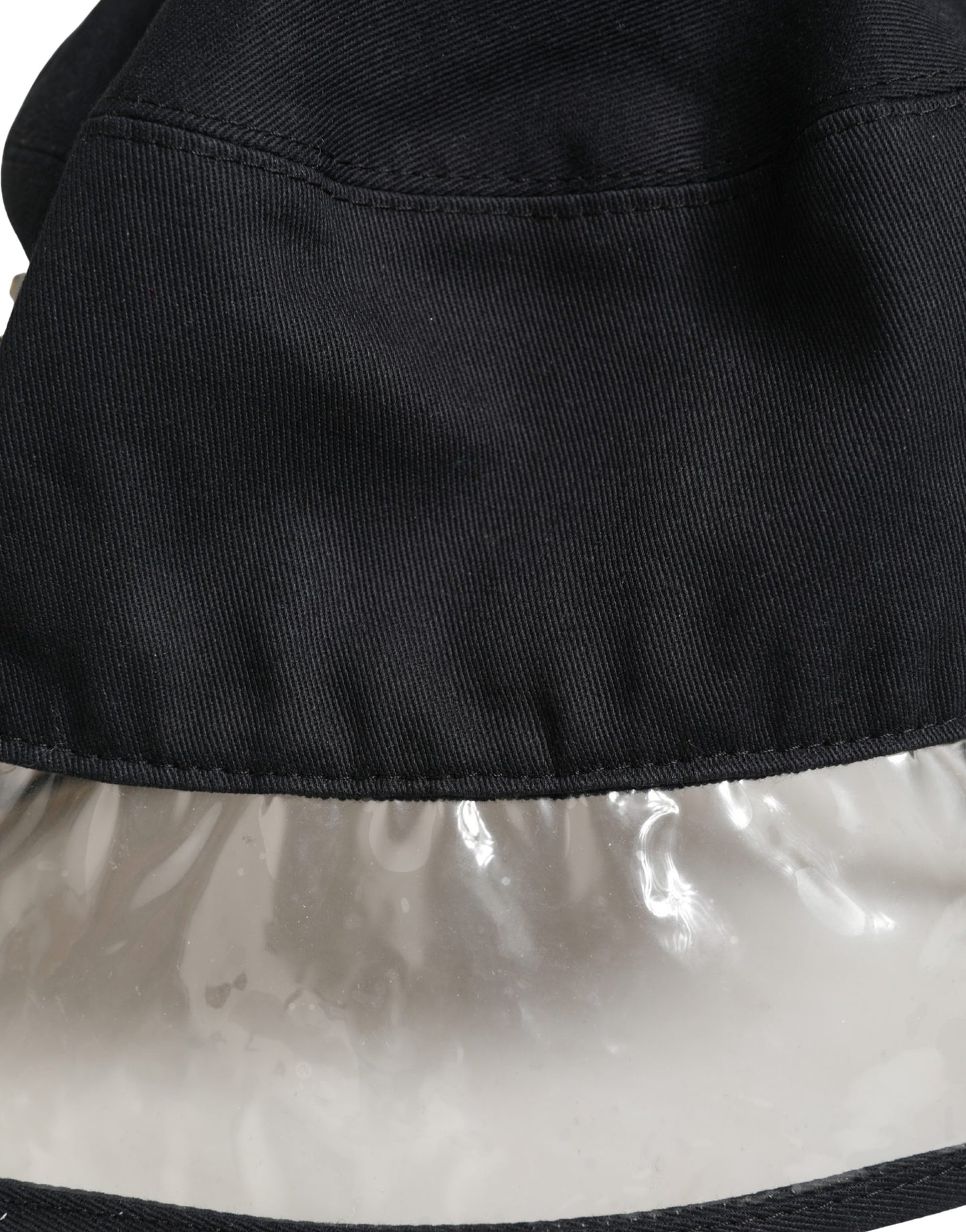 Dolce & Gabbana Zwart Katoen Plastic Fisherman Bucket Capello Hoed