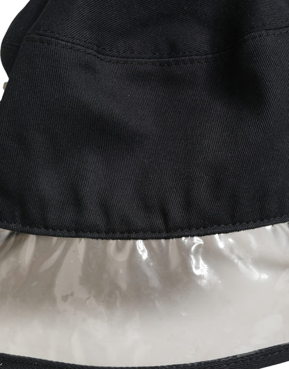 Dolce & Gabbana Zwart Katoen Plastic Fisherman Bucket Capello Hoed