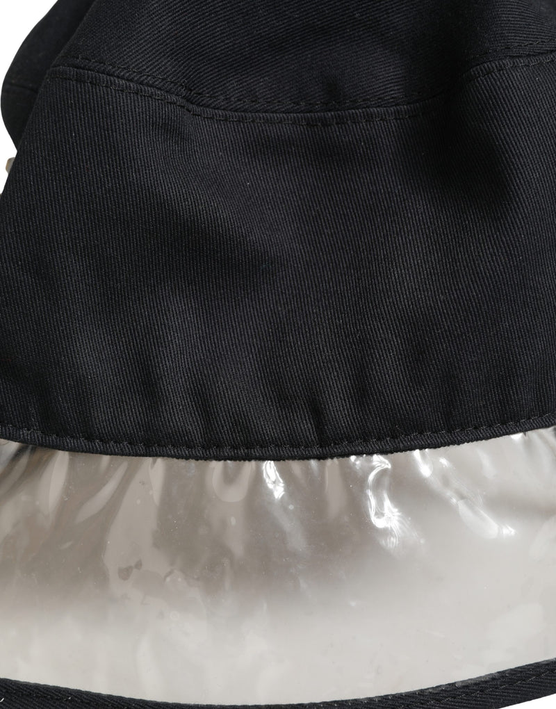 Dolce & Gabbana Zwart Katoen Plastic Fisherman Bucket Capello Hoed