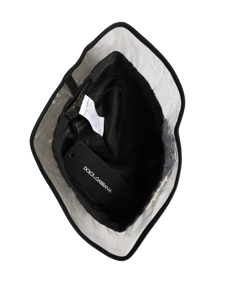 Dolce & Gabbana Zwart Katoen Plastic Fisherman Bucket Capello Hoed