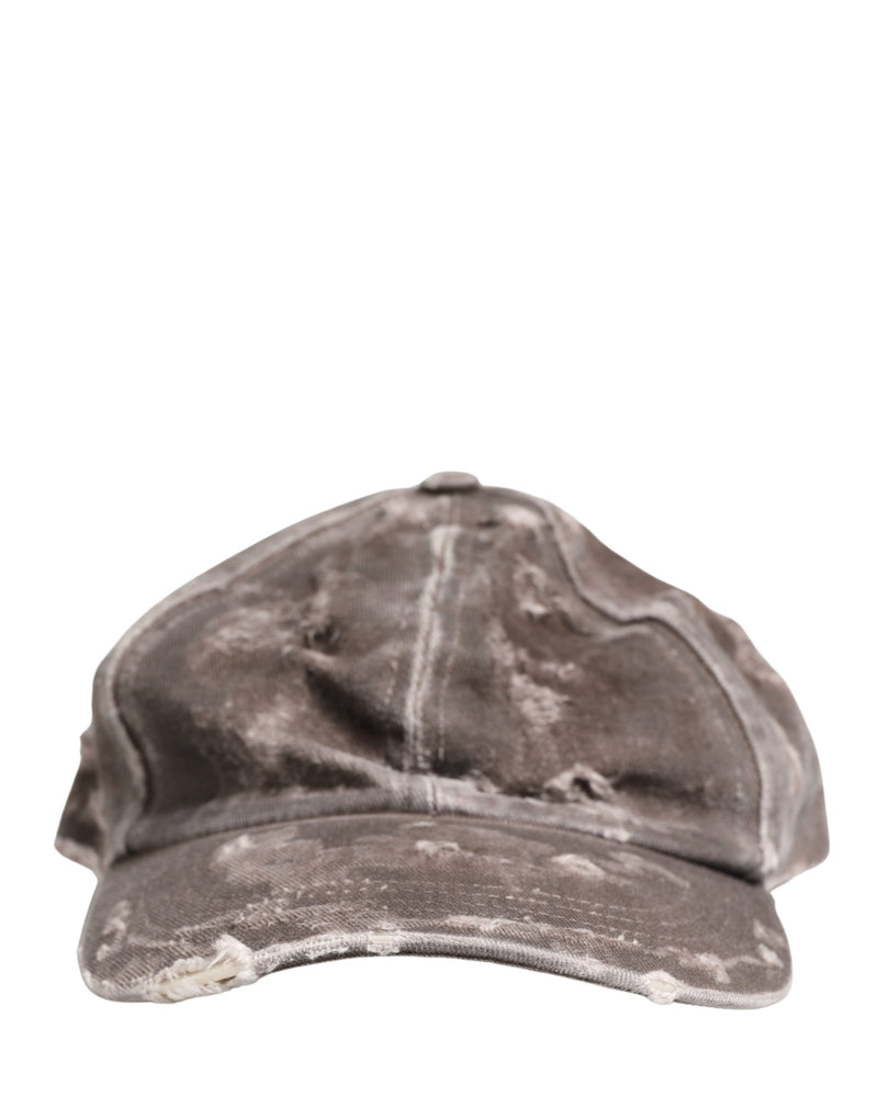 Dolce & Gabbana Heren Bruin Katoen Verouderde Baseballpet