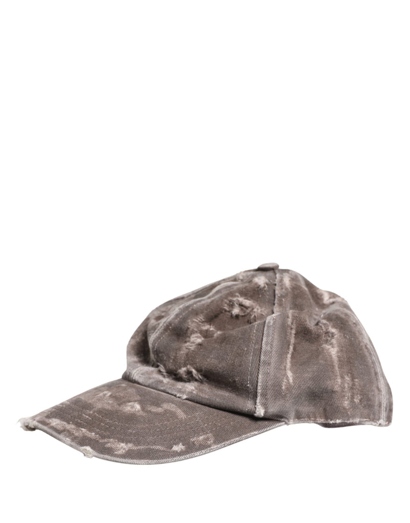 Dolce & Gabbana Heren Bruin Katoen Verouderde Baseballpet