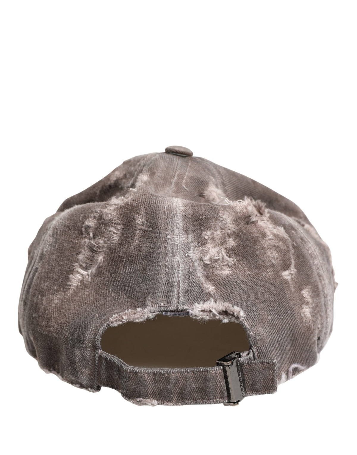 Dolce & Gabbana Casquette de baseball marron en coton vieilli pour homme