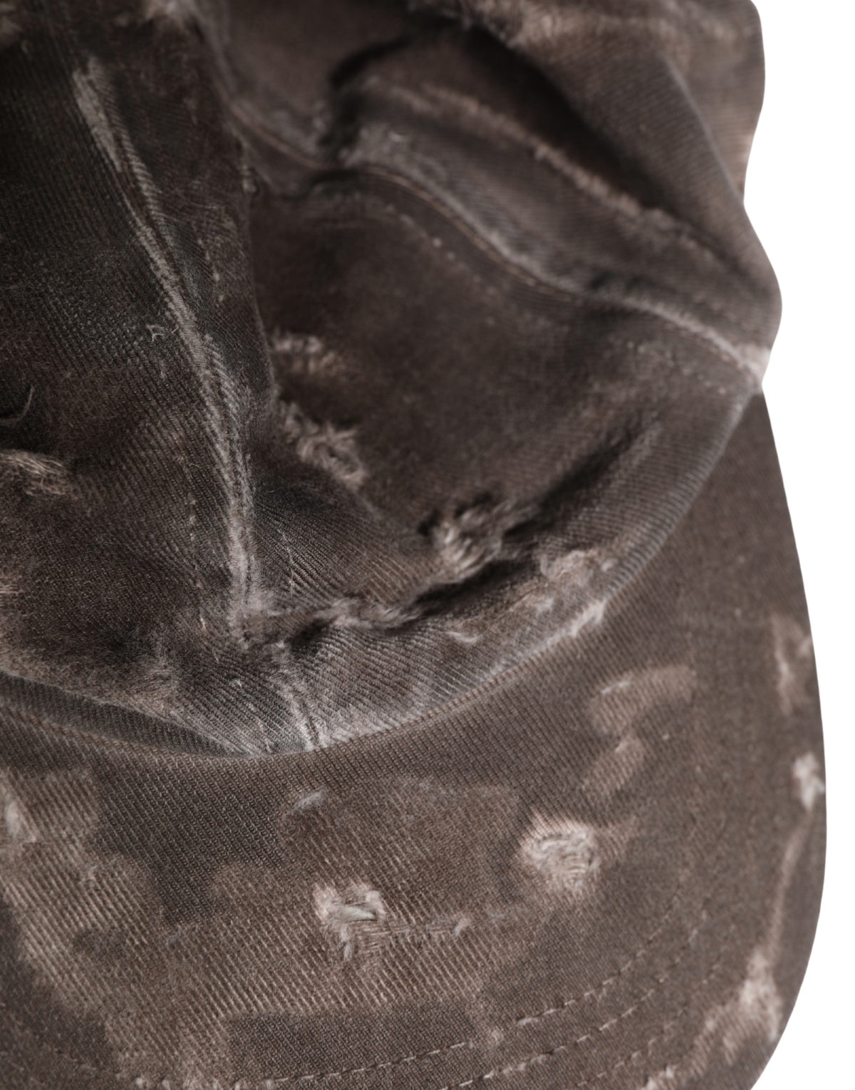 Dolce & Gabbana Casquette de baseball marron en coton vieilli pour homme
