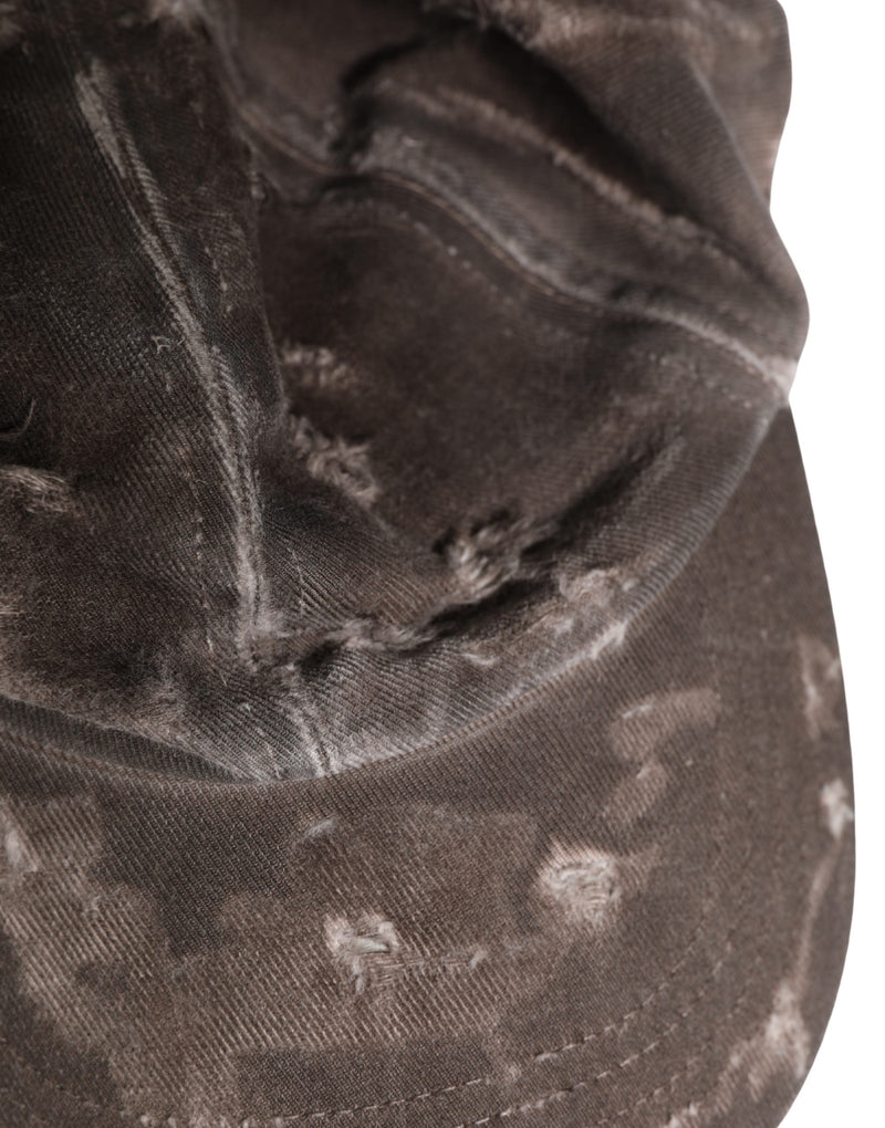 Dolce & Gabbana Heren Bruin Katoen Verouderde Baseballpet